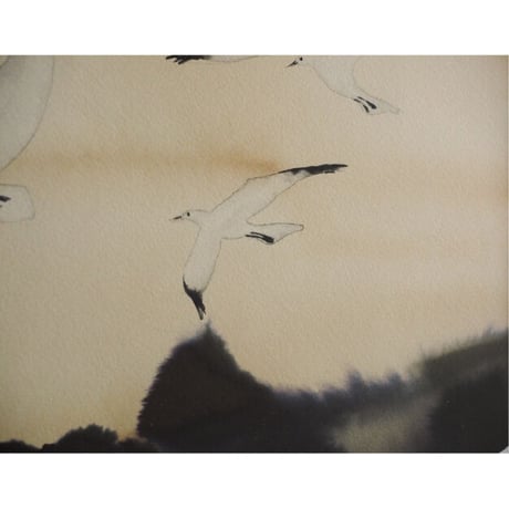 ミヤギユカリ「風にのって」原画