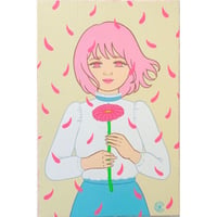 竹井千佳「Thank you (pink)」/ 原画　chika takei