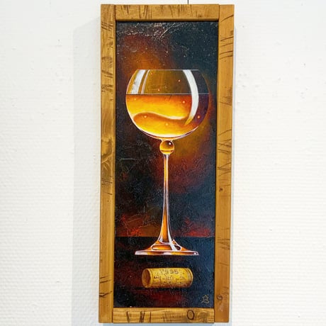 星野哲朗「glass wine」原画作品