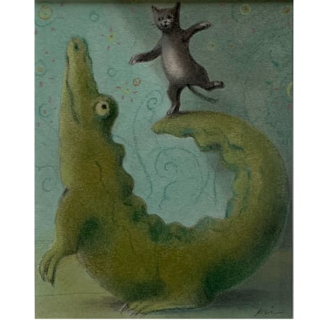 松本圭以子「サーフィンの気分」原画作品