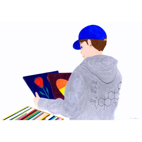 足立もえか「Dig Dig Dig」原画