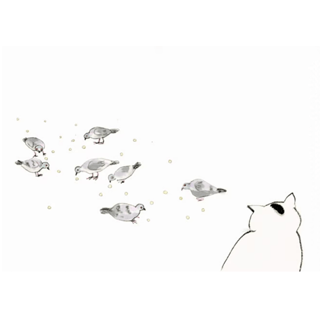 南伸坊「おにはそと」版画