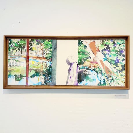 オカダミカ/micca「交差する_東の壁_35.057523375201114, 135.7673323967102」（原画）