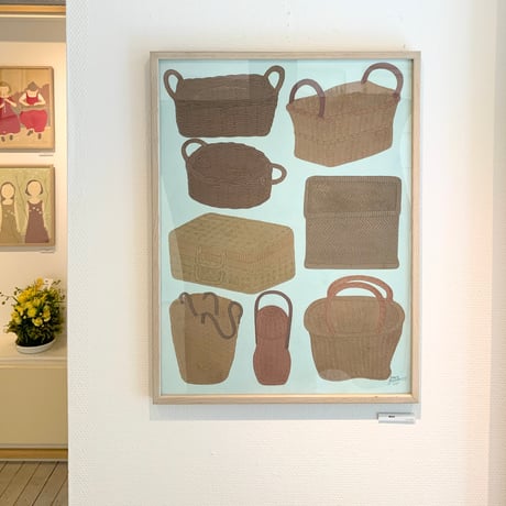 川上和生「籠道楽」原画作品