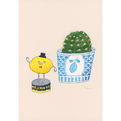 藤本巧「レモンとサボテン」fujimoto takumi 原画