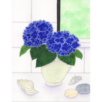 吉田春香「青い紫陽花」haruka yoshida