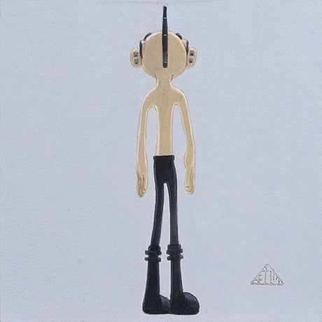 チカツタケオ「20060117 モヒカン人形」原画  chikatsu takeo