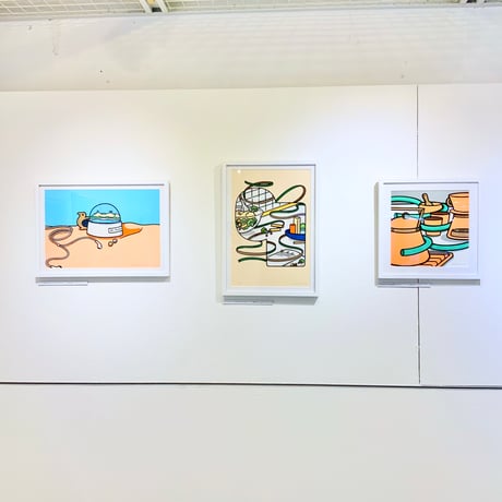 OTA Minami「この公園の砂はどこから来たのか」版画
