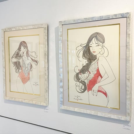須川まきこ「メゾンボディと新しい朝」原画 sugawa makiko