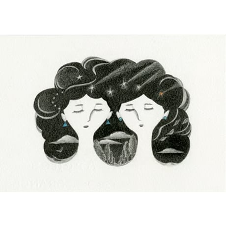 河井いづみ「ふたご座Ⅱ（星座）」  izumi kawai  原画
