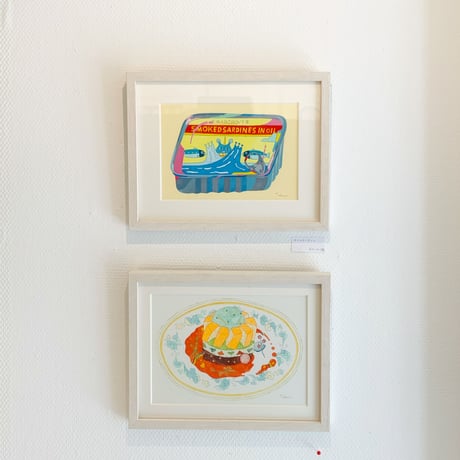 藤本巧「オイルサーディン」原画