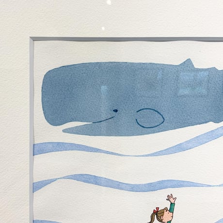 杉田比呂美「くじらと」原画作品
