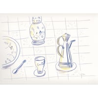 安西水丸「ブルーの静物画」mizumaru anzai