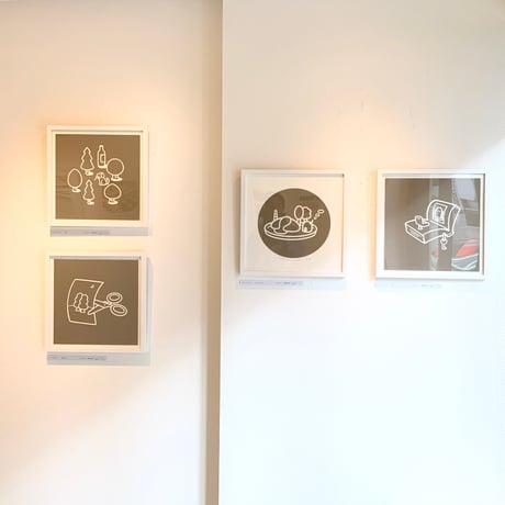 OTA Minami「ドローイング 森」版画