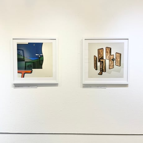 OTA Minami「隣の壁ははすむこうの壁」版画