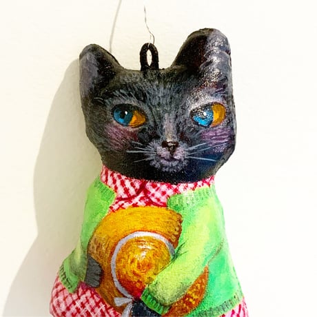 島袋千栄 カベドール「おしゃれ黒猫」shimabukuro chie