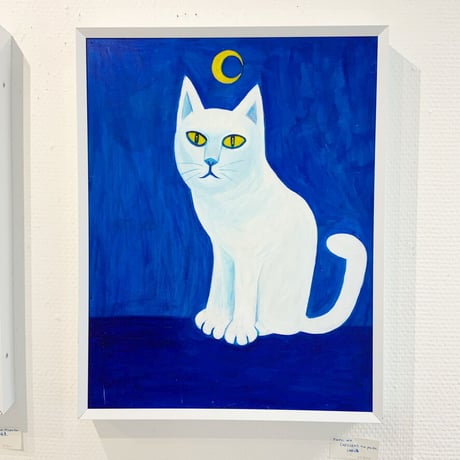 シーノ・タカヒデ「Mwezi wa crescent na pata　-三日月と猫-」