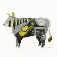 河井いづみ「おうし座Ⅰ（星座）」  izumi kawai  原画