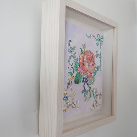 長谷川洋子「Pink Rose ― Jeweled」yoko hasegawa