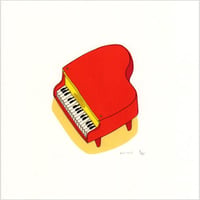 安西水丸「ピアノ」