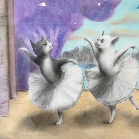 松本圭以子「不揃いなダンス」原画作品
