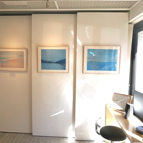 小池アミイゴ「塩釜千賀の浦」版画