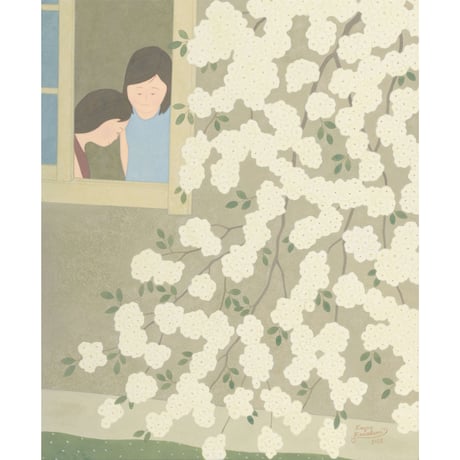 川上和生「初夏の窓辺」原画作品