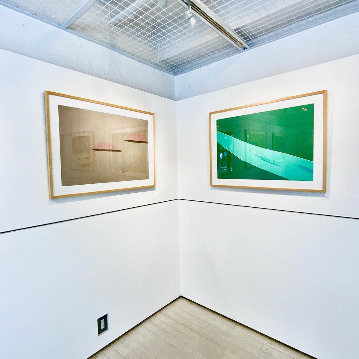 安西水丸 版画作品(Shelton Hotel) 安西水丸「THE RIVER Ⅲ（茶・山）」 | SPACE YUI online shop