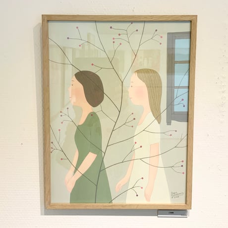 川上和生「三時草 」原画作品