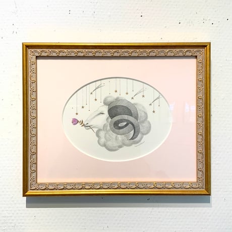 河井いづみ「おひつじ座Ⅱ（星座）」  izumi kawai  原画