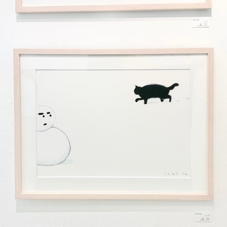 南伸坊「ゆきだるま」版画