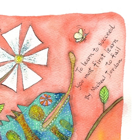 はんまけいこ「カメレオン」hanma keiko 原画