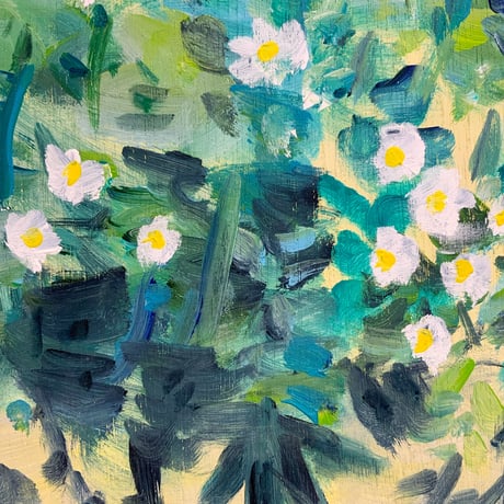 小池アミイゴ「只見の花」原画