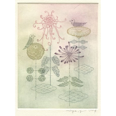 山田ミヤ「あでやかな菊」