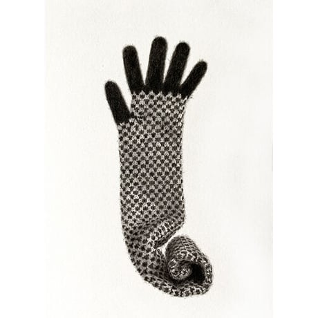 門川洋子「ChecKer Long Glove-a」（原画）