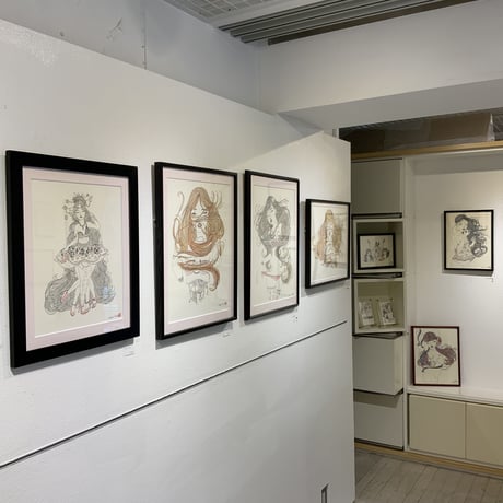 須川まきこ「カーリーヘア」原画 sugawa makiko