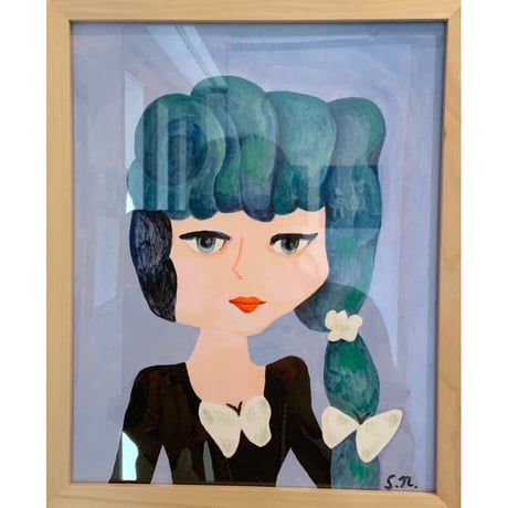 中村幸子「緑のかつら」  原画