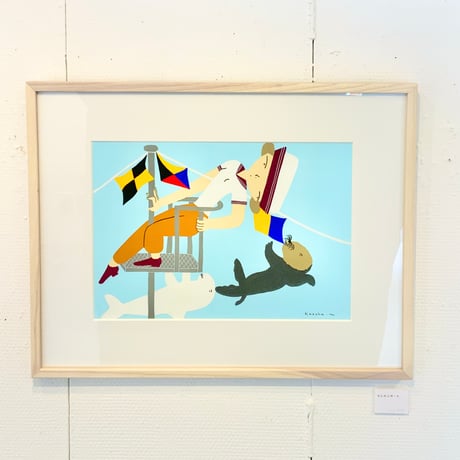 丸山一葉「かじかじポート」原画作品