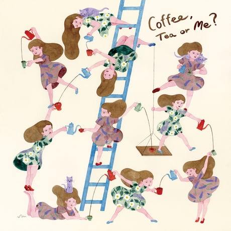 水沢そら「coffee, tea or me?」sora mizusawa 原画