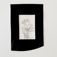 yoshiko abe「ドローイング②（耳に手）」