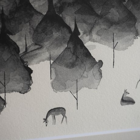 ミヤギユカリ「森」原画