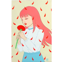 竹井千佳「Thank you (red)」/ 原画　chika takei