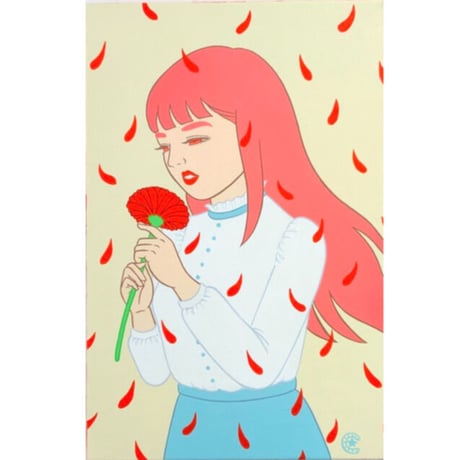 竹井千佳「Thank you (red)」/ 原画　chika takei