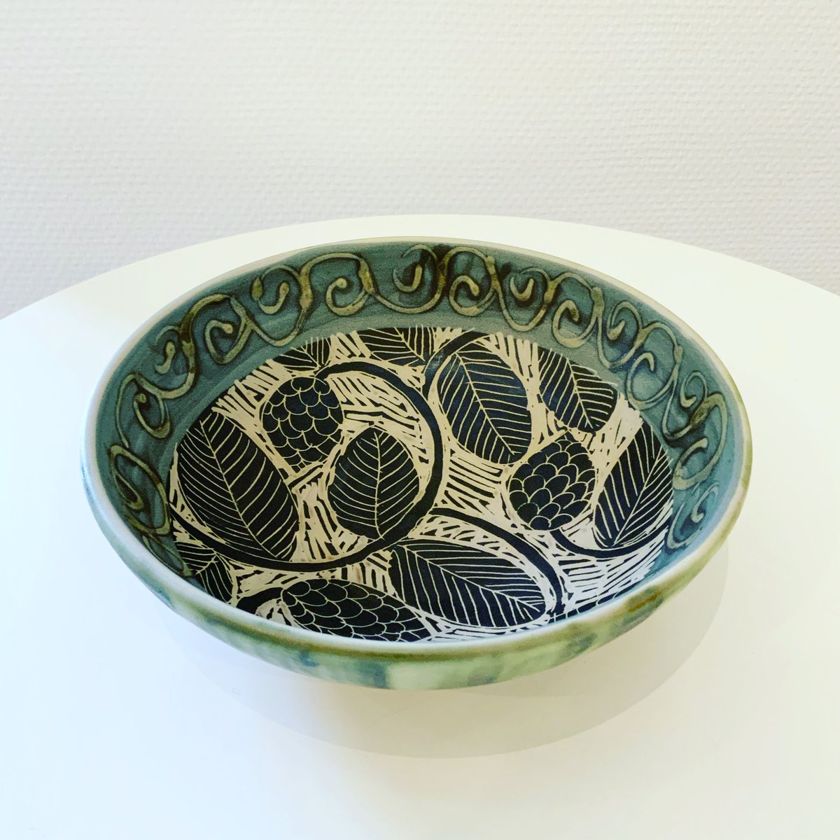 [陶芸家] 堂前守人作 楕円 皿 堂前守人