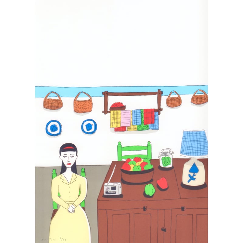 安西水丸　作品 安西水丸「ブルーウィロー」 | SPACE YUI online shop