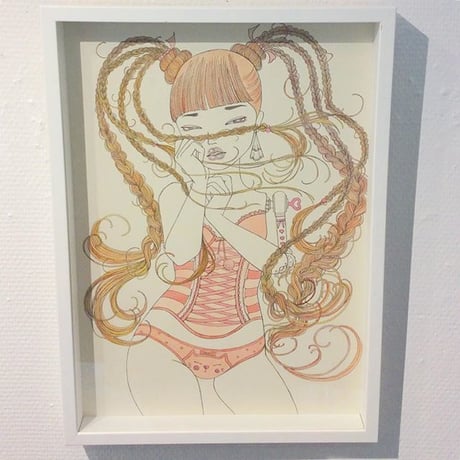 須川まきこ「舞毛Ⅱ」原画 sugawa makiko