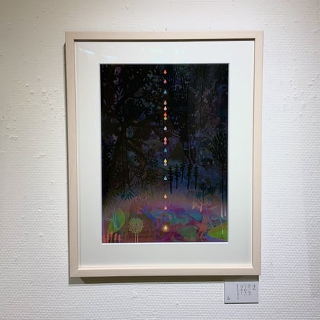 谷口広樹「暖かな風が吹き始めた森の中で生まれるもの」版画