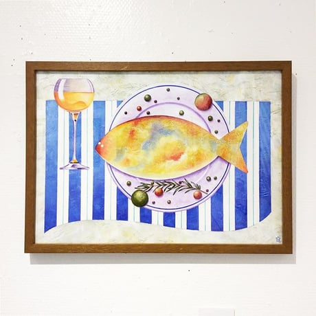 星野哲朗「Sea food」hoshino tetsuro（原画）
