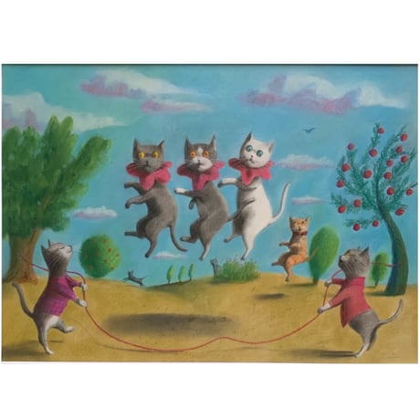 松本圭以子「何回飛べるかな」原画作品