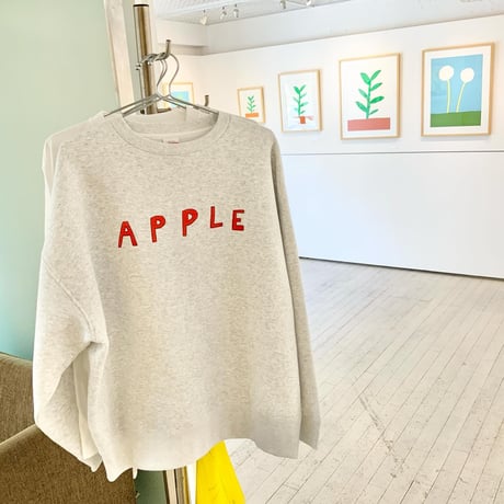 安西水丸「APPLE」トレーナー